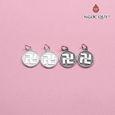 Charm bạc chữ vạn treo - Ngọc Quý Gemstones