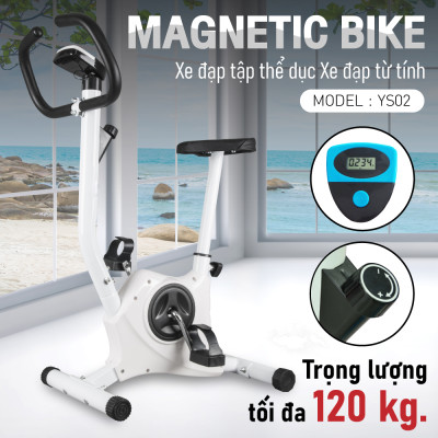 Bg Xe đạp tập thể dục trong nhà Mẫu YS02 WHITE (hàng nhập khẩu)