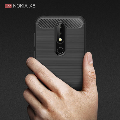 Ốp lưng chống sốc Likgus cho Nokia 6.1 Plus / Nokia X6 (chuẩn quân đội, chống va đập, chống vân tay) - Hàng chính hãng