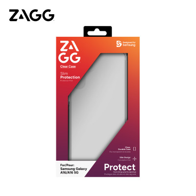 Ốp lưng ZAGG ESNTL Clear dành cho SamSung A16/A16 5G chống sốc hạn chế bám vân tay - Hàng chính hãng