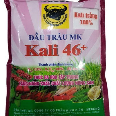 Phân bón đầu trâu Kali trắng 46+ giúp ra hoa tập trung - Tăng đậu trái- Quả to đẹp