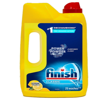 Bột rửa bát Finish 2,5kg Hương Chanh - bột rửa chén ly finish classic 2.5kg lemon made in eu, botruabat 1kg, 2,5 kg