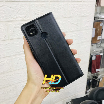 Bao Da Dạng Ví Cho Xiaomi Redmi 10A  Chính Hãng Hanman Có Ngăn Đựng Thẻ và Ví Tiền Tiện Lợi - Hàng Chính Hãng