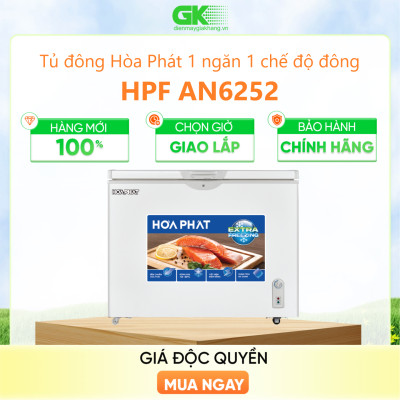 Tủ Đông Hòa Phát 252 Lít HPF AN6252 1 cửa - Hàng Chính Hãng (Chỉ Giao HCM)