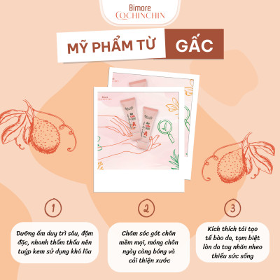 Bơ gấc dưỡng da tay chân mềm mịn sáng đều màu 50ml
