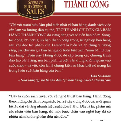 10 Bước Thực Hành Trở Thành Chuyên Gia Bán Hàng Thành Công