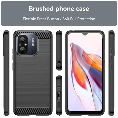 Ốp lưng chống sốc Likgus cho Xiaomi Redmi 12C (chuẩn quân đội, chống va đập, chống vân tay) - Hàng chính hãng