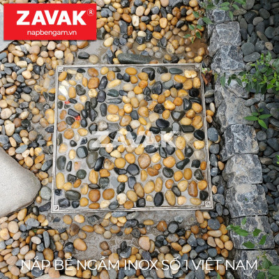 Nắp bể ngầm Zavak Inox 304. MHO 700x700