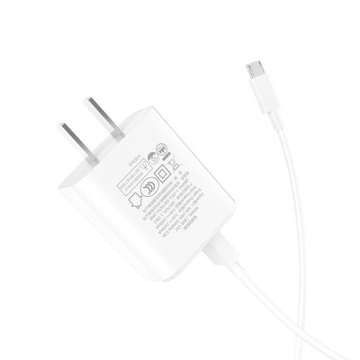 Bộ sạc 2 cổng USB Hoco C62 Micro + Tặng Đầu Bảo Vệ Đầu Cáp - Chính Hãng 