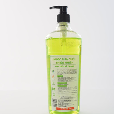 Nước rửa chén OKI Clean Thiên nhiên Tinh dầu Sả Chanh 720g