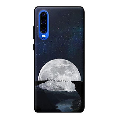 Ốp lưng in cho Huawei P30 mẫu Moon - Hàng chính hãng