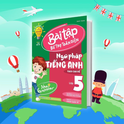 Sách - Aha Grammar – Ngữ Pháp Và Bài Tập Bổ Trợ Toàn Diện Ngữ Pháp Tiếng Anh Lớp 5 - Combo 2 Cuốn - Megabook