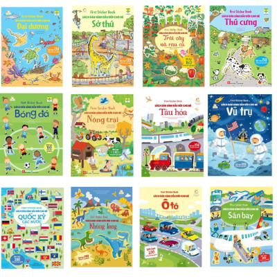 Sách - First Sticker Book - Sách Dán Hình Đầu Đời Cho Bé - Chọn Lẻ 12 Chủ Đề - Đinh Tị Books