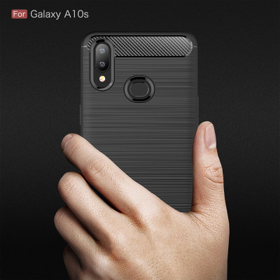 Ốp lưng chống sốc cho Samsung Galaxy A10s hiệu Likgus (chuẩn quân đội, chống va đập, chống vân tay) - Hàng nhập khẩu