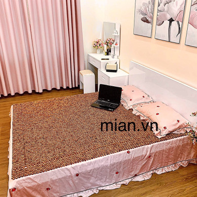 Chiếu Hạt Gỗ Hương Mộc Cao Cấp - Kích Thước 1,8mx2m ( video , hình thật )