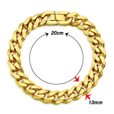 Vòng tay nam - Lắc tay nam titan lặc đơn kiểu vác cạnh cao cấp khóa bộ inox trangsucpt 13mm PTLTNA14
