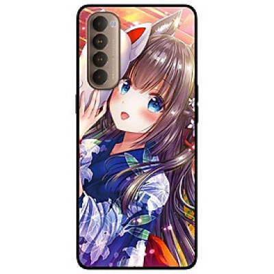 Ốp lưng dành cho Oppo Reno 4 Pro mẫu Cô Gái Neko