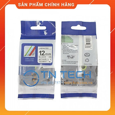 Nhãn In Tz2-M931 - Đen nền bạc 12mm x 8m - Dùng cho máy in BROTHER - AIMO - PUTY [Hàng nhập khẩu]