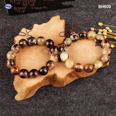 Vòng tay Sừng bò Châu Phi Vân Nưa (BH609N) Phong Thủy /Thịnh Vượng Sinh Tài Lộc