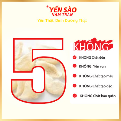 Yến sào chưng Đường phèn NAM TRÂN 7 gram Tổ Yến Tươi, Phục hồi sức khoẻ, Giảm mệt mỏi. Lọ 70 ml