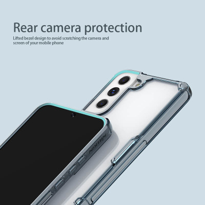 Ốp lưng silicon trong suốt cho Samsung Galaxy S22 Plus hiệu Nillkin Nature Pro mỏng 0.6mm - hàng nhập khẩu