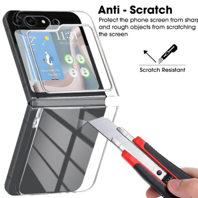 Ốp lưng trong suốt chống sốc cho Samsung Galaxy Z Flip 6 hiệu Likgus Crystal - Bảo vệ toàn diện, chống sốc chống va đập, đệm khí 4 góc - Hàng nhập khẩu
