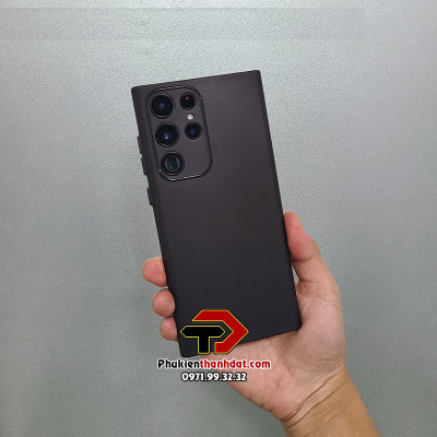 Ốp lưng cho SamSung Galaxy S23 Ultra silicone dẻo bảo vệ cụm camera sau, chống vân tay, chống bám mồ hôi - Hàng chính hãng