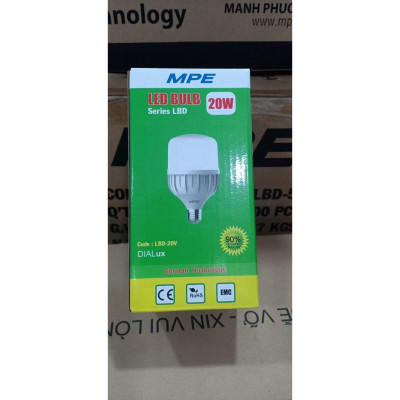 Bóng đèn led BULB 20W LBD-20T , LBD-20V - Thương Hiệu MPE