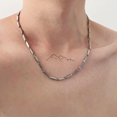 Dây chuyền cao cấp đẹp nam titanthép không gỉ hỏa tiển trangsucpt kích cỡ 4mm màu trắng PTDCNA14