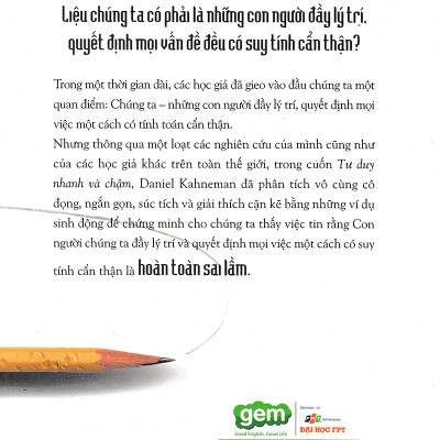 Tư Duy Nhanh Và Chậm (Tái Bản 2019) (Tặng Notebook Tự Thiết Kế)