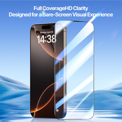 [Không Lẹm Viền] Miếng Dán Cường Lực Kèm Khung Tự Dán Dux Ducis cho iPhone 17 Pro Max / 17 Pro/ 17 Air/ 17, Roga Series_ Hàng chính hãng