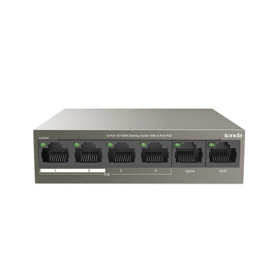Bộ Chia Mạng Switch PoE Tenda TEF1106P - Hàng Chính Hãng 