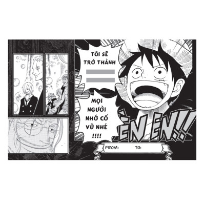 One Piece Lucky 77: Bộ Sưu Tập Postcard Và Giấy Nhắn Kèm Tranh Vẽ
