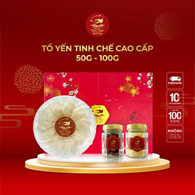 Tổ yến Tinh chế cao cấp 50 gram Yến Việt Tinh Hoa - Hàng chính hãng
