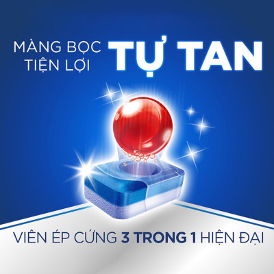 Túi 94 viên rửa chén Finish All In1 Max Dishwasher Tablets Lemon PTT09439 - hương chanh