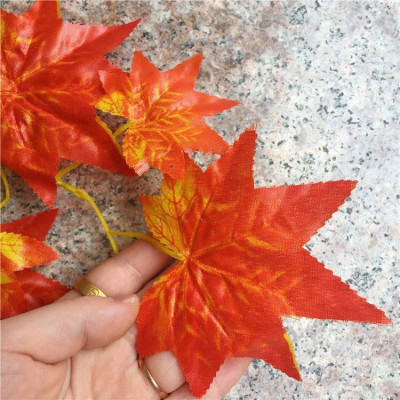 Cành lá phong giả - 1 cành - 5 Nhánh - 25 Lá - Size từ 55cm đến 65cm - Cành lá phong đỏ làm cây trang trí - Cây giả, hoa lụa Decor trang trí nhà cửa