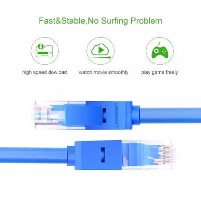Ugreen UG11225NW102TK 40M Màu xanh Cáp mạng LAN CAT6 UPT - HÀNG CHÍNH HÃNG
