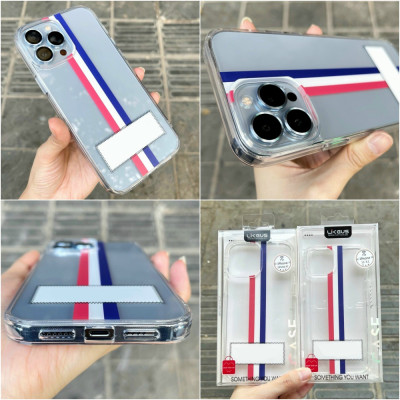 Ốp lưng chống sốc cho iPhone 14 Pro Max (6.7 inch) hiệu Likgus Thom Browne (bảo vệ toàn diện, chất liệu cao cấp, thiết kế thời trang 3 sọc màu) - hàng nhập khẩu