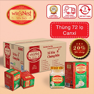 THÙNG 72 LỌ YẾN SÀO WIN