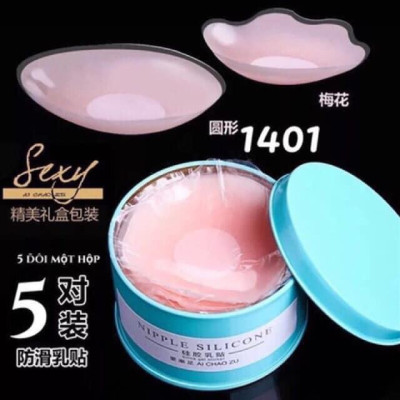 Hộp 10 miếng dán đầu ti silicon ( 5 đôi)
