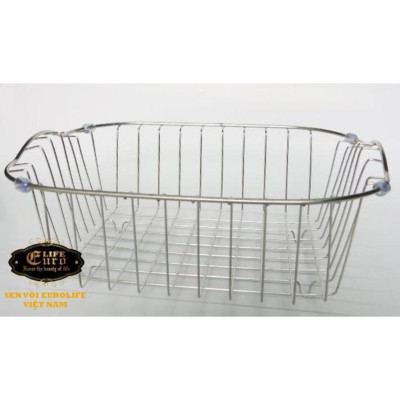 Rổ Inox dùng cho chậu rửa chén Eurolife EL-R78 (Trắng bạc)