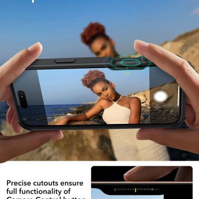 Ốp Lưng cho iPhone 16 Pro / iPhone 16 Pro Max ESR Cyber Tough Case with Stash Stand HaloLock - Hàng Chính Hãng