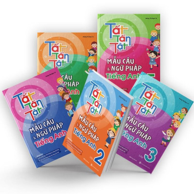 Sách - Tất Tần Tật Mẫu Câu Và Ngữ Pháp Tiếng Anh Lớp 1, 2, 3, 4, 5 - Combo 5 Cuốn - Megabook