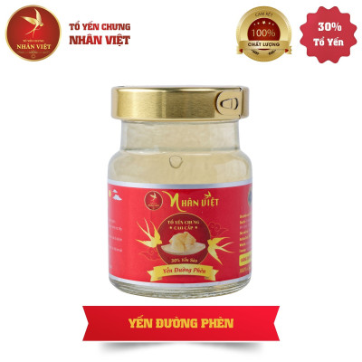 [Hộp 6 Lọ] Nước Yến Sào Chưng Đường Phèn Nhân Việt 30% Yến Hũ 70ml