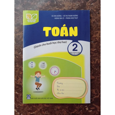 Sách - Combo Toán 2 - (Tập 1 + Tập 2) dành cho buổi học thứ 2 (Kết nối tri thức với cuộc sống)