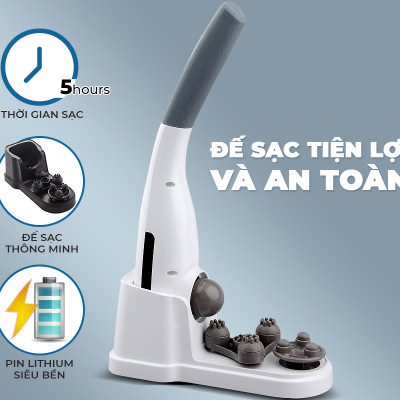 Máy massage cầm tay hồng ngoại OKACHI LUXURY JP-M610 (Trắng)