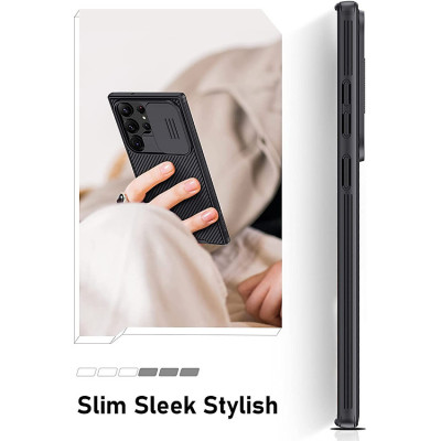 Ốp lưng kéo nắp kiểu mới dành cho Samsung Galaxy S24 Ultra / S23 Ultra / S24 Plus - Hàng chính hãng