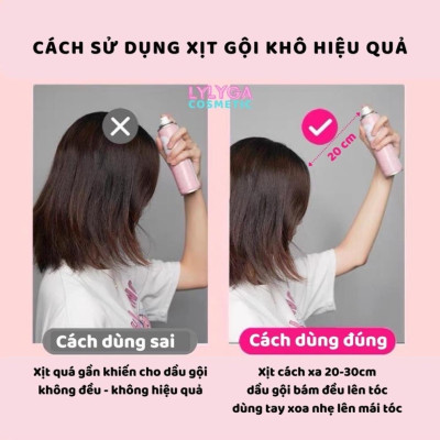 Phụ kiện nhà tắm _Dầu gội đầu khô dạng xịt cấp tốc chai 150ml  , không cần dùng nước  , không bết dính , không dầu , giúp tóc bồng bềnh ,mềm mượt hương thơm dịu nhẹ , phù hợp với người bận rộn , nhỏ gọn dễ mang theo mọi nơi 