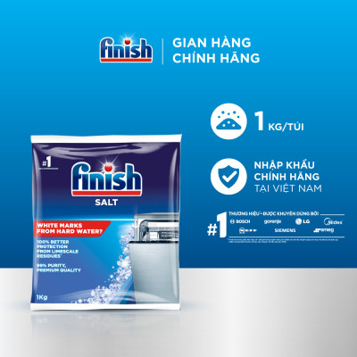 Muối Rửa Chén Bát Finish Salt - Bịch 1KG