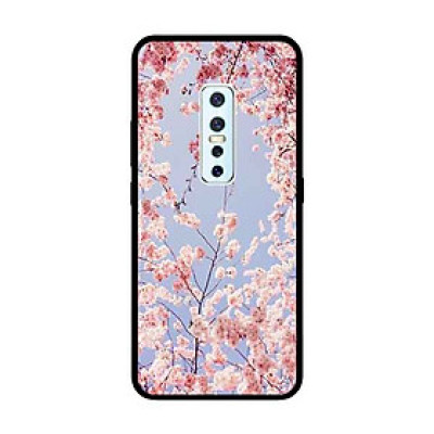 Ốp Lưng in cho Vivo V17 Pro Mẫu Hoa Đào Giấy - Hàng Chính Hãng